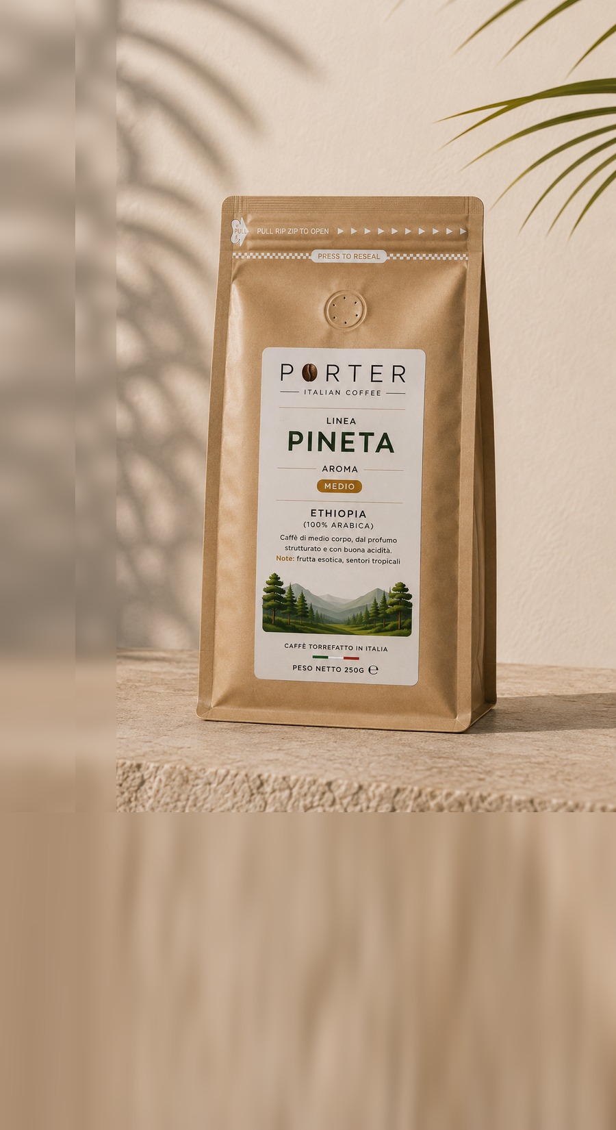 Sacchetto Porter Linea Pineta — Ethiopia 100% Arabica