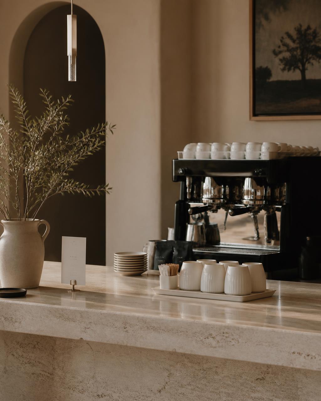 Colazione con caffè in un B&B italiano